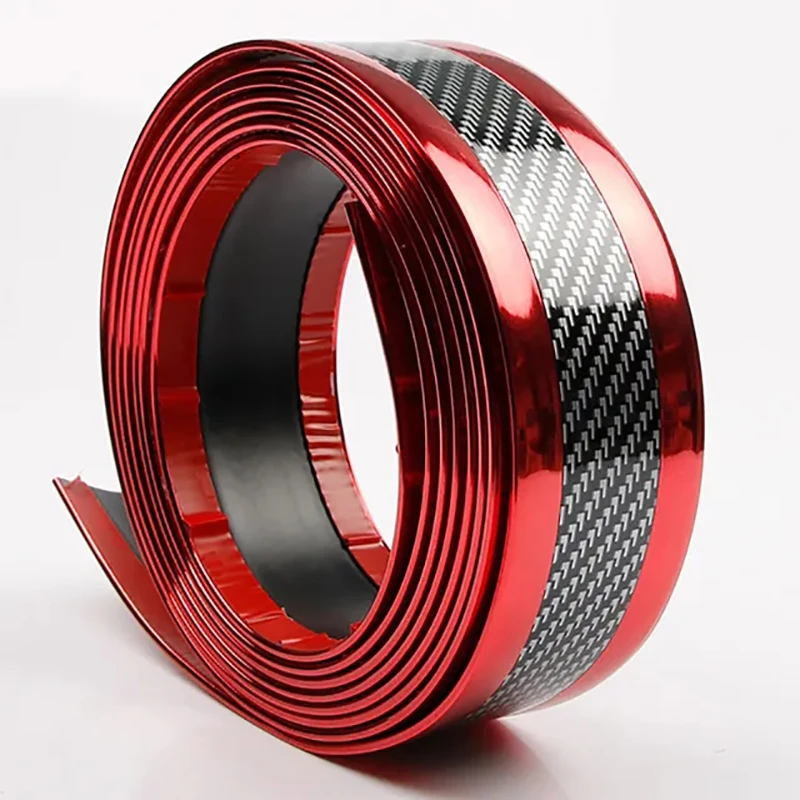 

Sticker 5D Carbon Fiber Rubber Protector Door Sill Auto Styling Car Bumper Strip Protectors Car Styling Exterior Accessories