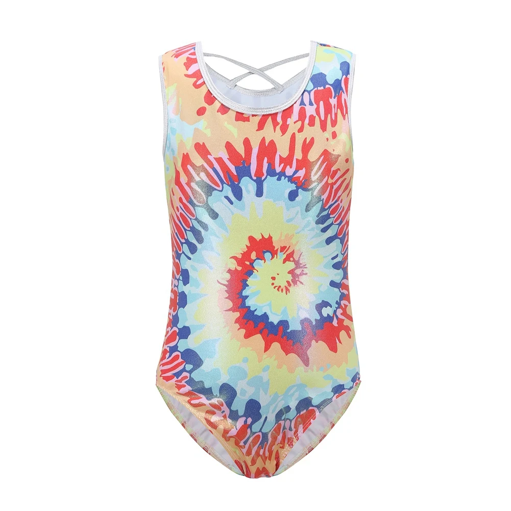 

Детский гимнастический Leotards, бронзовый танцевальный трико, женское Спортивное балетное платье