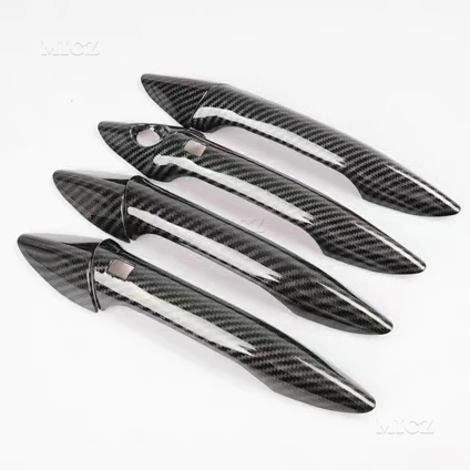 Хромированная накладка на дверную ручку автомобиля из углеродного волокна для Kia