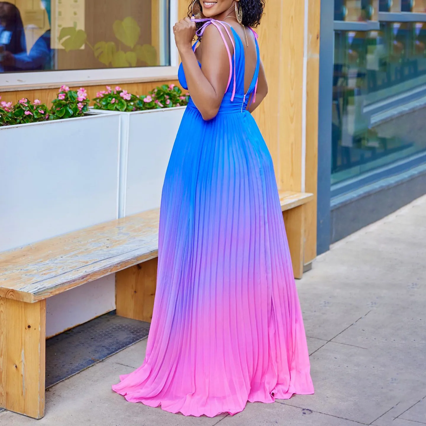 Plus Size Party New Dress Tie Dye Full Length Women Cloth Chubby Female Casual Long Robe 2023 Summer Trendy Elegant Wide Dress