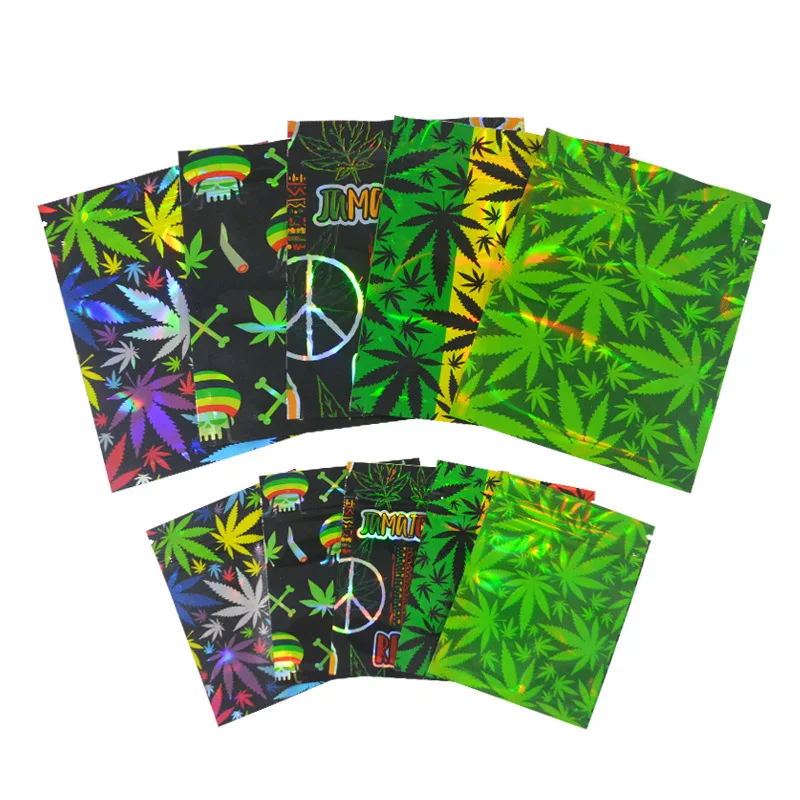 

100 pcs Waterproof Plastic Bags Baggie Pounch Mylar Foil Jewelry Coffee Bean Food Candy Ziplock Storage Bag Portable 7x9CM 2g