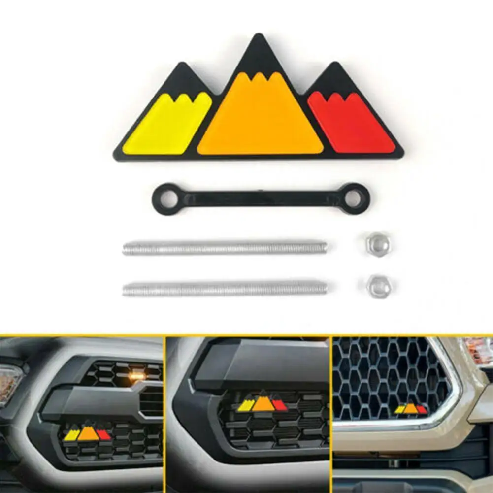 

1 Pcs Car Sticker Three Color Triangle Small Standard Mountain Sticker For Tacoma 4Runner Tundra Sequoia Rav4 Highlander