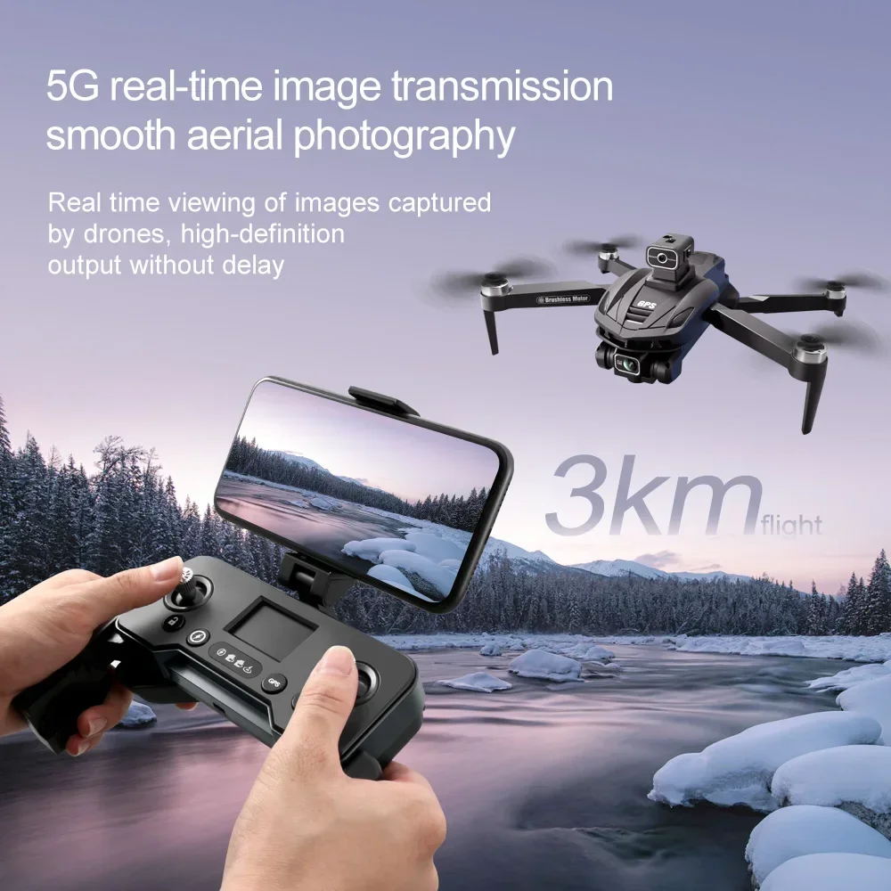 V168 Дрон 8K 5G GPS Профессиональный HD аэрофотосъемка Двойная камера Всенаправленный