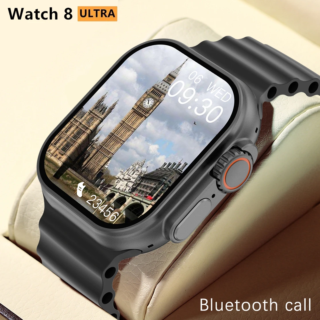 Smart Watch Ultra Series 8 NFC Wireless Charging Smartwatch Bluetooth Calls Watches Men Women Fitness Bracelet Custom Watch Face