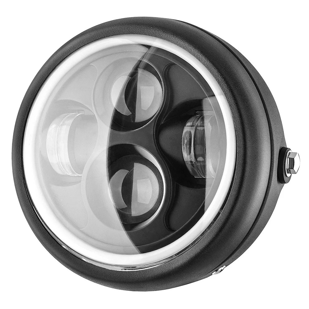 

Modified Motorcycle LED Headlight GN125 Headlight 5.75 Inch Retro Headlight Aperture
