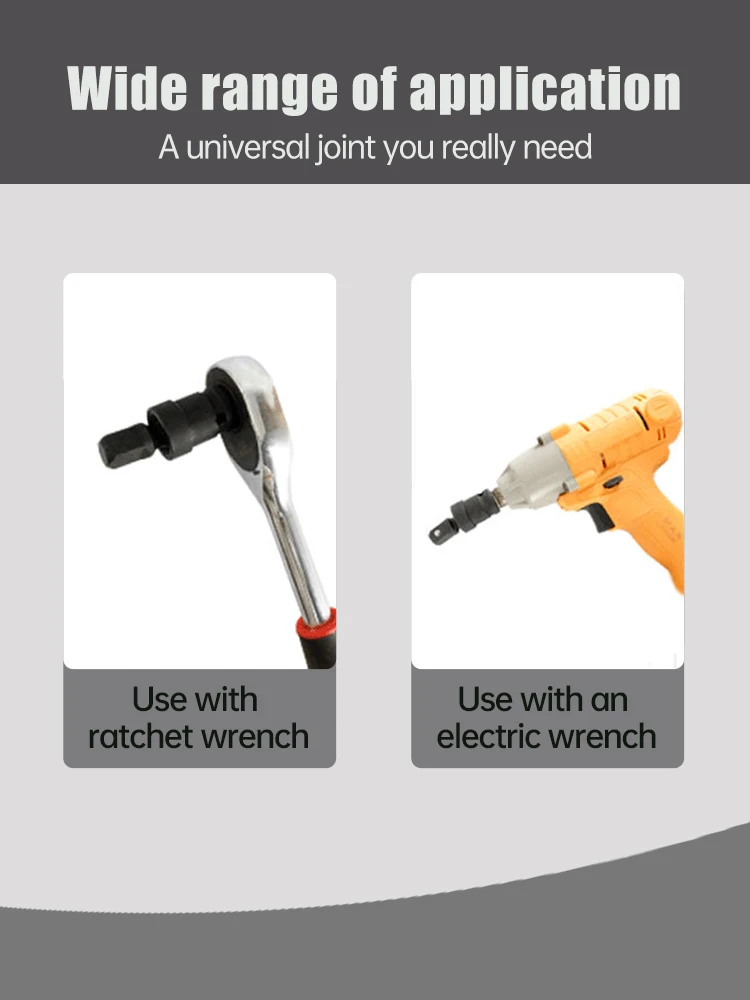 Поворотный ударный Универсальный торцевой ключ 90 360 градусов вращающийся