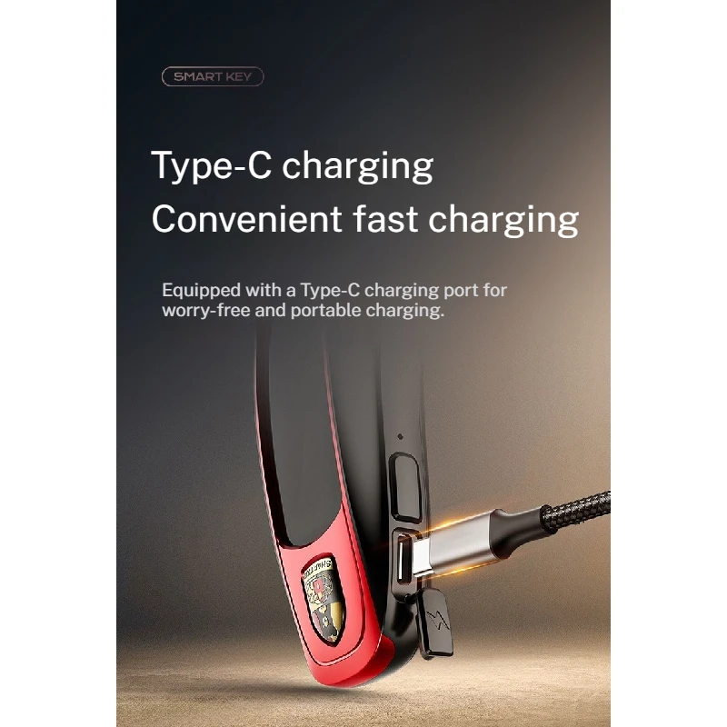 Фото M1 Solar Type-C Powered Digital Car Key Comfortable Entry Mobile Phone APP Control For Benz BMW Audi Toyota Honda BYD Tesla №5