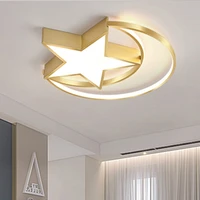 homhi kids lamp led gold moon star living room decoration luces para habitacion home lighting ring decoracion hogar hxd 061
