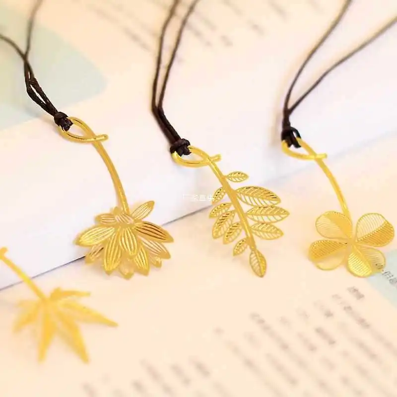 

Flower Language, Hollow Metal Brass, Leaf Vein, Bookmark, Exquisite Chinese Style, Literary And Artistic Reconstruction, Primary