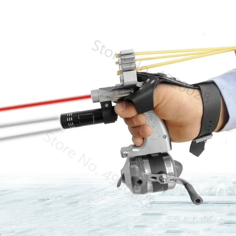 

Big Power New Fishing Slingshot with Laser Outdoor Hunting Catapult Outdoors Fishing Compound Bow Catching Fish Sling Shot