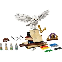 new 3010pcs harris magic school hedwigs icon collection building blocks brick figures toy model gift kid boy kid gift fit 76391