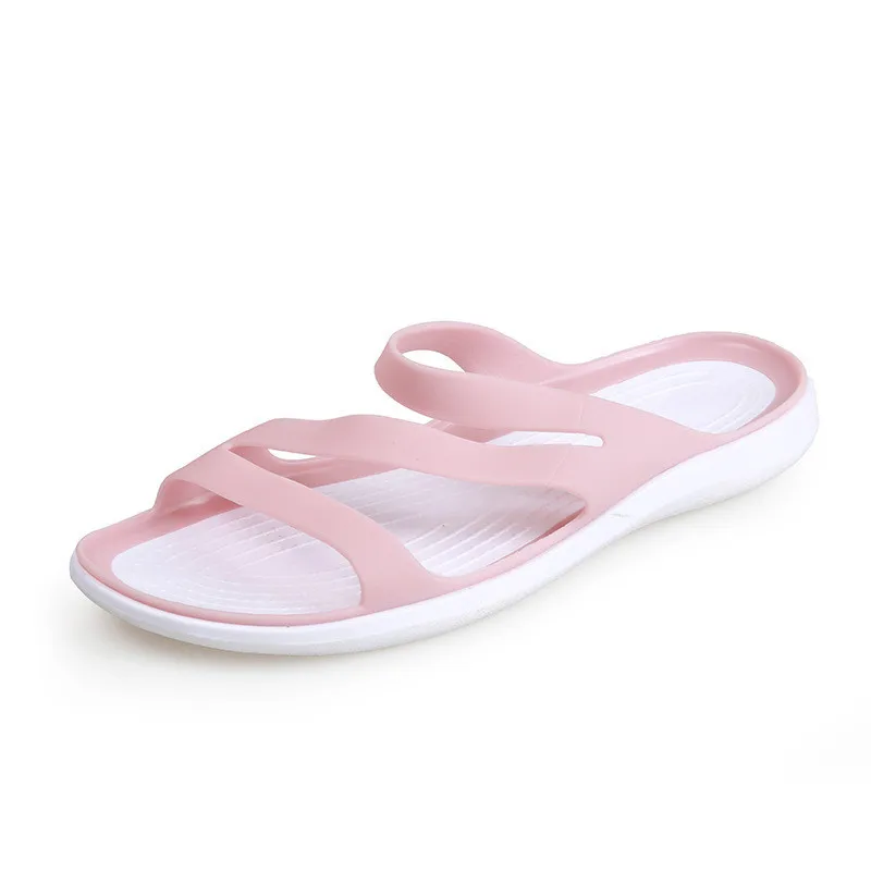 

Women Shoes Sandals 2021 EVA Solid Color Garden Casual Slippers Women Jelly Shoe Sports Antiskid Beach Sandals Platform Slippers