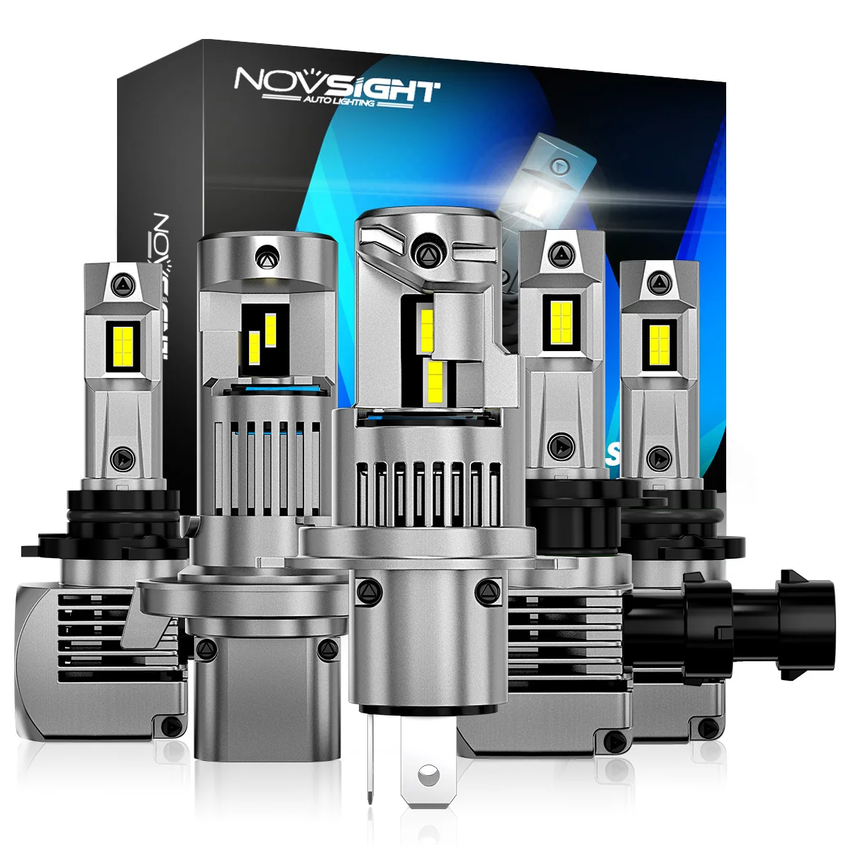 NOVSIGHT N56 H7 супер яркие лампы H4 светодиодный H11 H8 H9 9005 HB3 9006 HB4 H1 90W 20000LM 6500K Canbus мини размер автомобильных фар