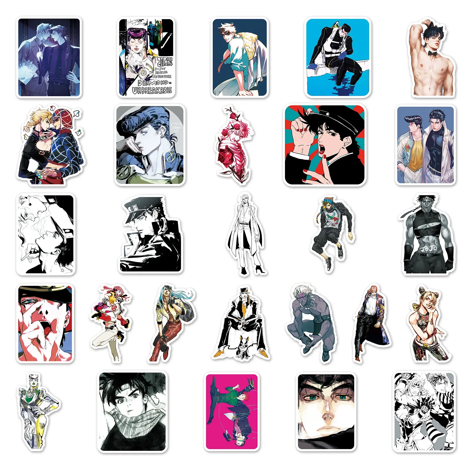 53/30/10 шт. Kujo Jotaro Jolyne Report погоди Giorno популярный аниме периферийные граффити чемодан