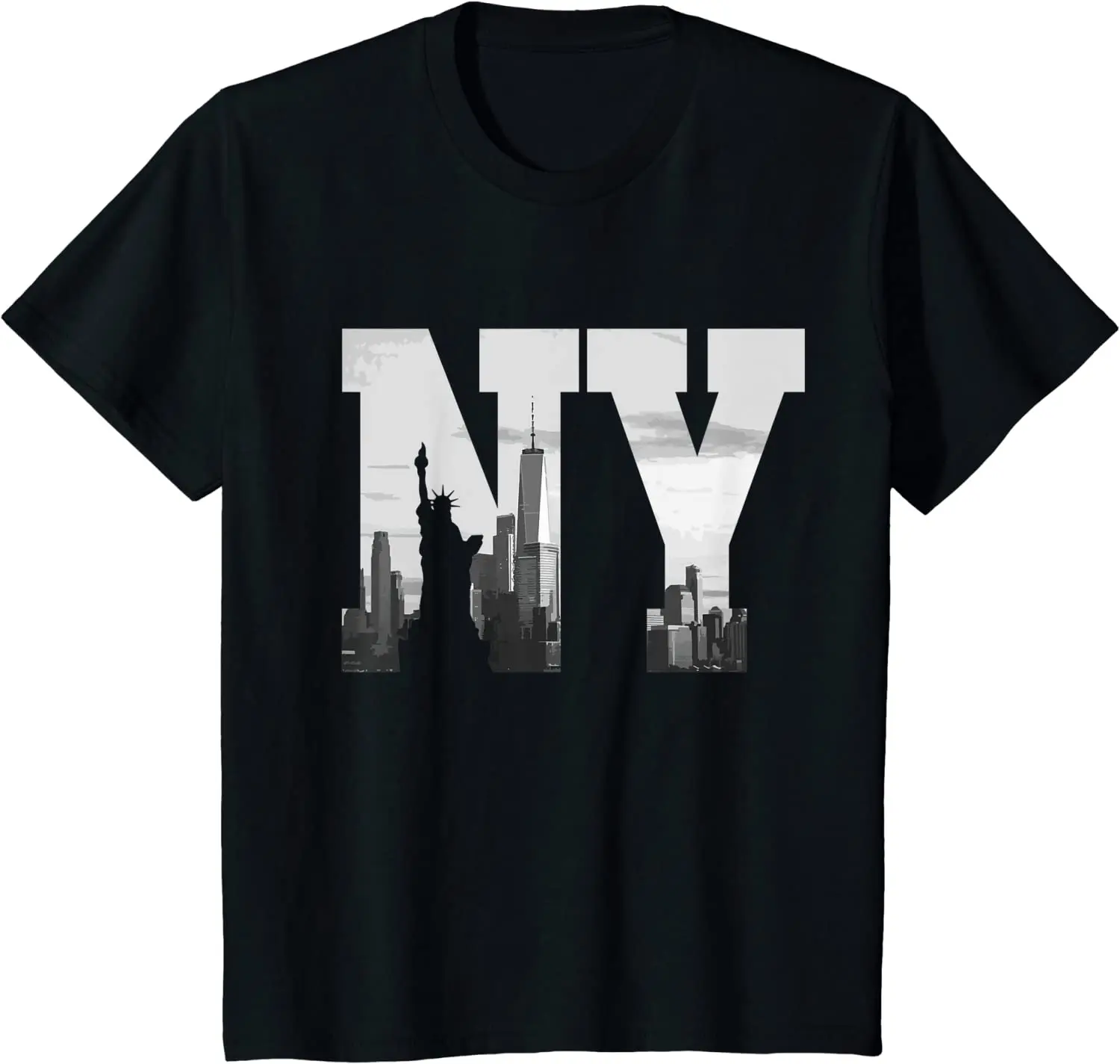 

NY Statue of Liberty New York City NYC Souvenir Gift T-Shirt Men Clothing Cotton Daily Four Seasons Tees Graphic T Shirts