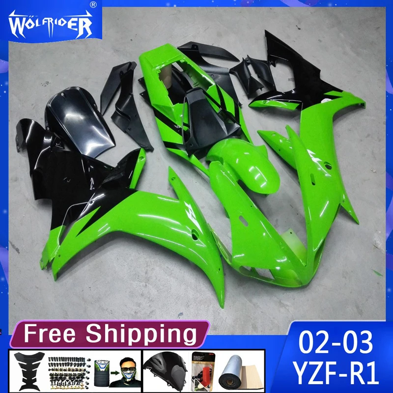 

Обтекатели из АБС-пластика для мотоцикла YZF-R1 2002 2003 YZFR1 2002-2003 обтекатель для мотоцикла черного и серебряного цвета производитель настраиваем...