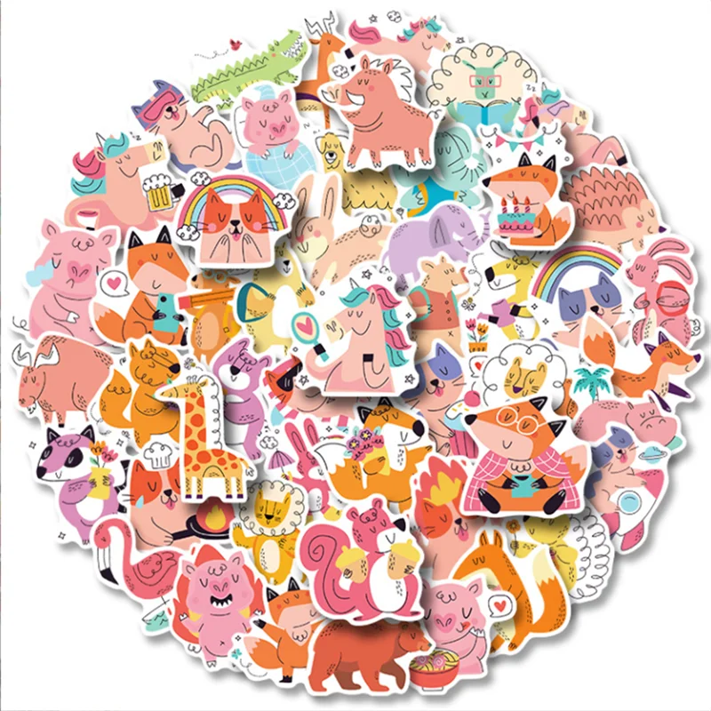 

Cute animal stickers Personalized ins wind girl animal stickers