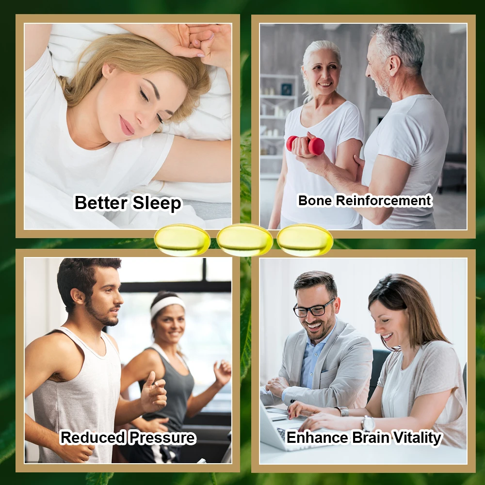 

Капсулы из экстракта растений GPGP Greenpeople для веганов, поддерживающие артрит, помогают настроению и сну