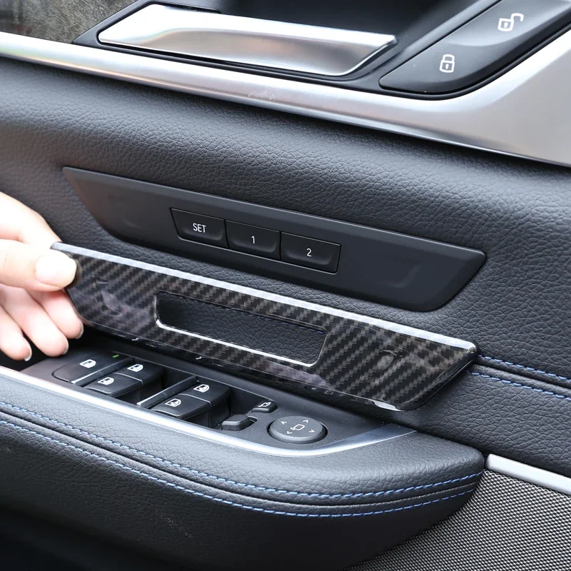 Для BMW 5 серий 6 серия G30 G32 18-22 ABS углеродное волокно Кнопка замка памяти