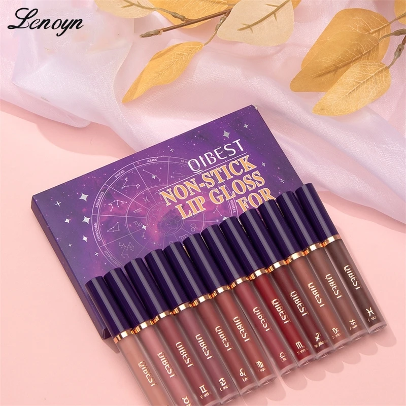

Lenoyn 2023 New Liquid Lip Glaze Velvet Matte Mist Surface Lipstick Waterproof Long Lasting Lip Gloss for Female Beauty Makeup