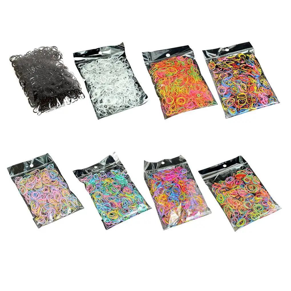 

1000 шт., одноразовые детские резинки для волос