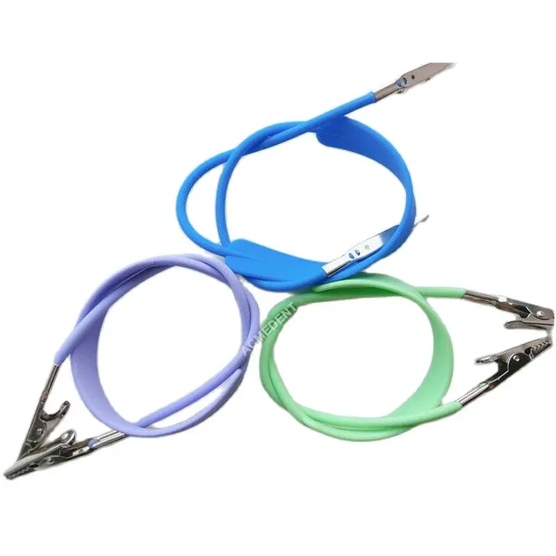 

Dental Patient Bibs Stainless Steel Scarf Clip Clamp Drape Holder Bib Clips Anti-Slip Silicone Oral Care
