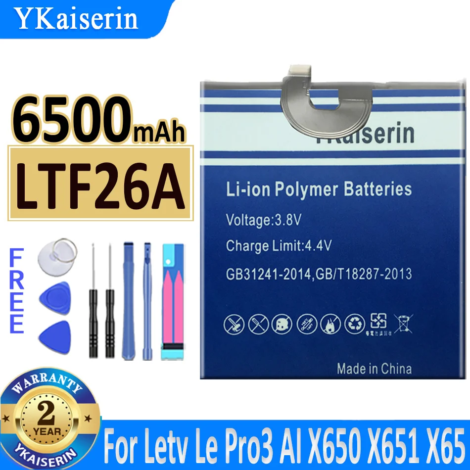 

YKaiserin LTF23A LTF26A Battery for LeEco Letv Le Pro 3 Pro3 X720 X722 X728/AI Edition X650 X651 X652 X653 X656 X657 X658 X659