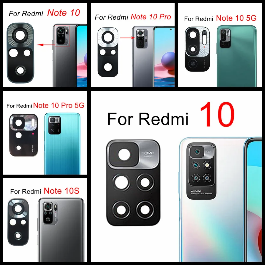 Оригинальная задняя камера стеклянный объектив для Redmi 10 Note Pro зеркальная