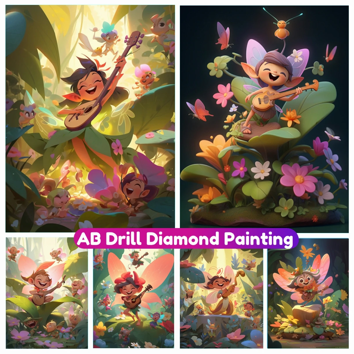 

Elf In The Forest 5D AB Diamond Painting New Arrivals 2023 Cross Stitch Kit Full Square Round Mosaic Embroidery Pictures Gift