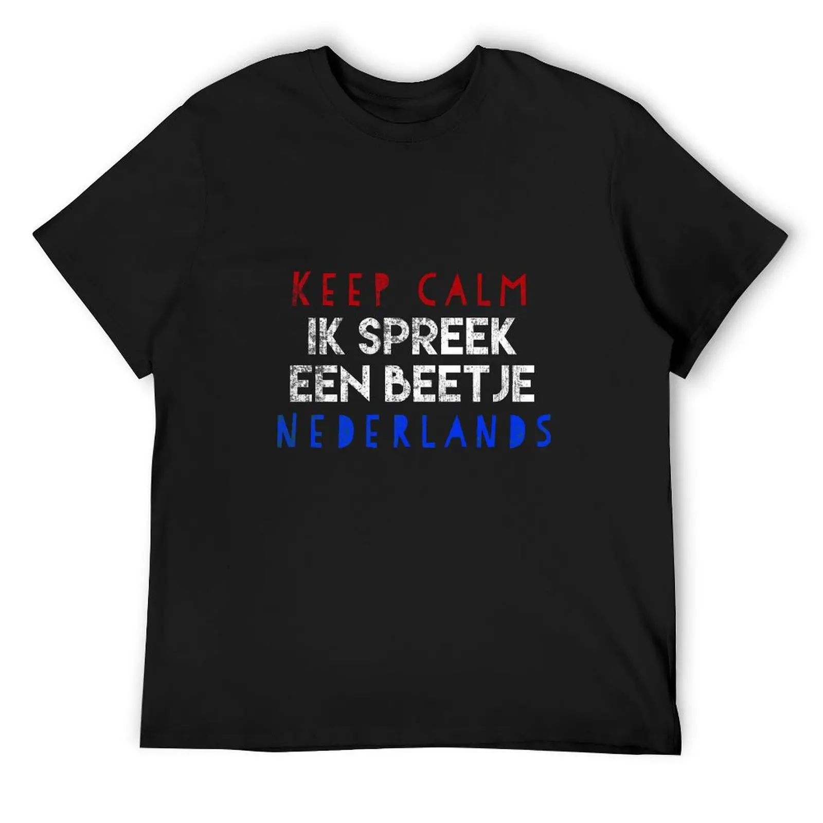 Голландская футболка Keep CALM- Ik SPREEK een Torino Nederlands большого размера с аниме мужская