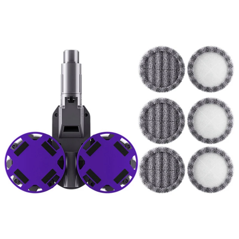 

Электрическая головка для влажной и сухой уборки для Dyson V10slim V12slim, сменные детали с резервуаром для воды, насадка для швабры, насадки для шва...