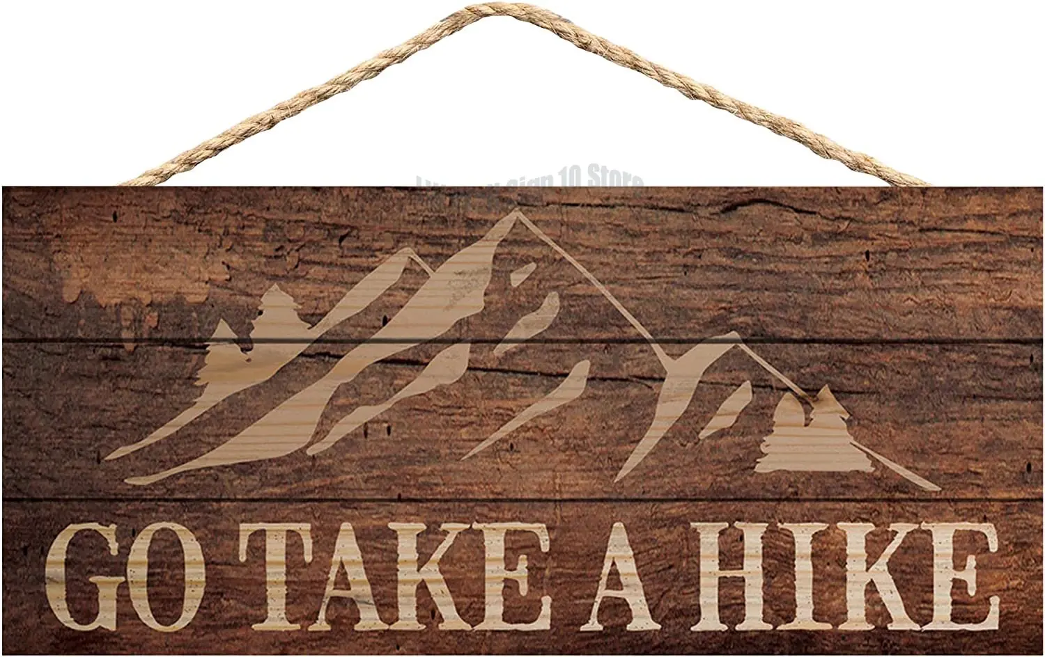 

Go Take a Hike Mountain Brown Wood Wall подвесная табличка Sign