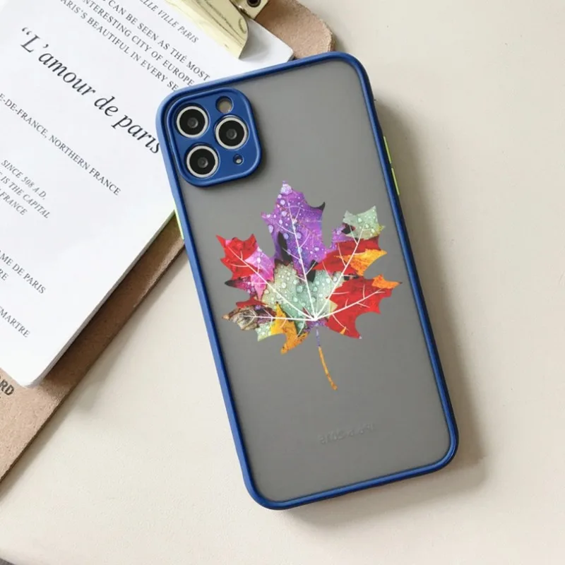 Чехол для телефона с Кленовым листом IPhone 13 12 11 Mini Pro Max XS X XR 8 7 Plus SE 2022 Кожаный