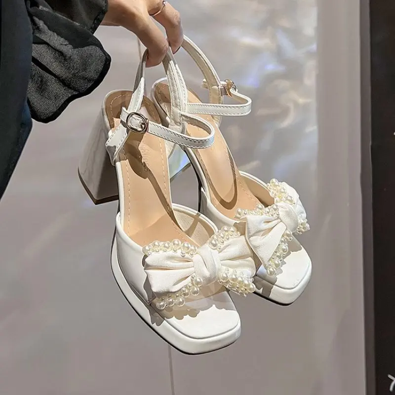 Brand New Platform Summer Simple High Heeled Women's Sandals Shoes Wedding Shoes Bridal Shoes Fashion Open-toed Sexy High Heels