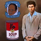 Эмалированная булавка с надписью No суп для вас, Seinfeld