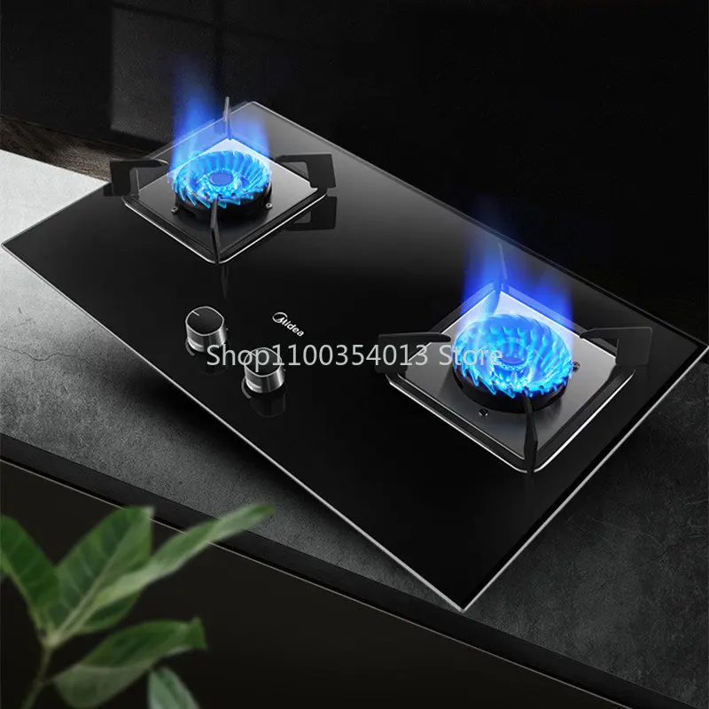 

Gas Stove 2 Burner Midea Gas Kitchen Countertops Natural Gas LPG Gas Stoves for Home Bulit-in Hobs 5.0kw Fierce Fire Cooker