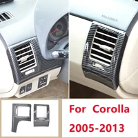 for toyota 2007 2013 corolla interior both side air conditioning outlet vent decoration trim cover sticker car accessories