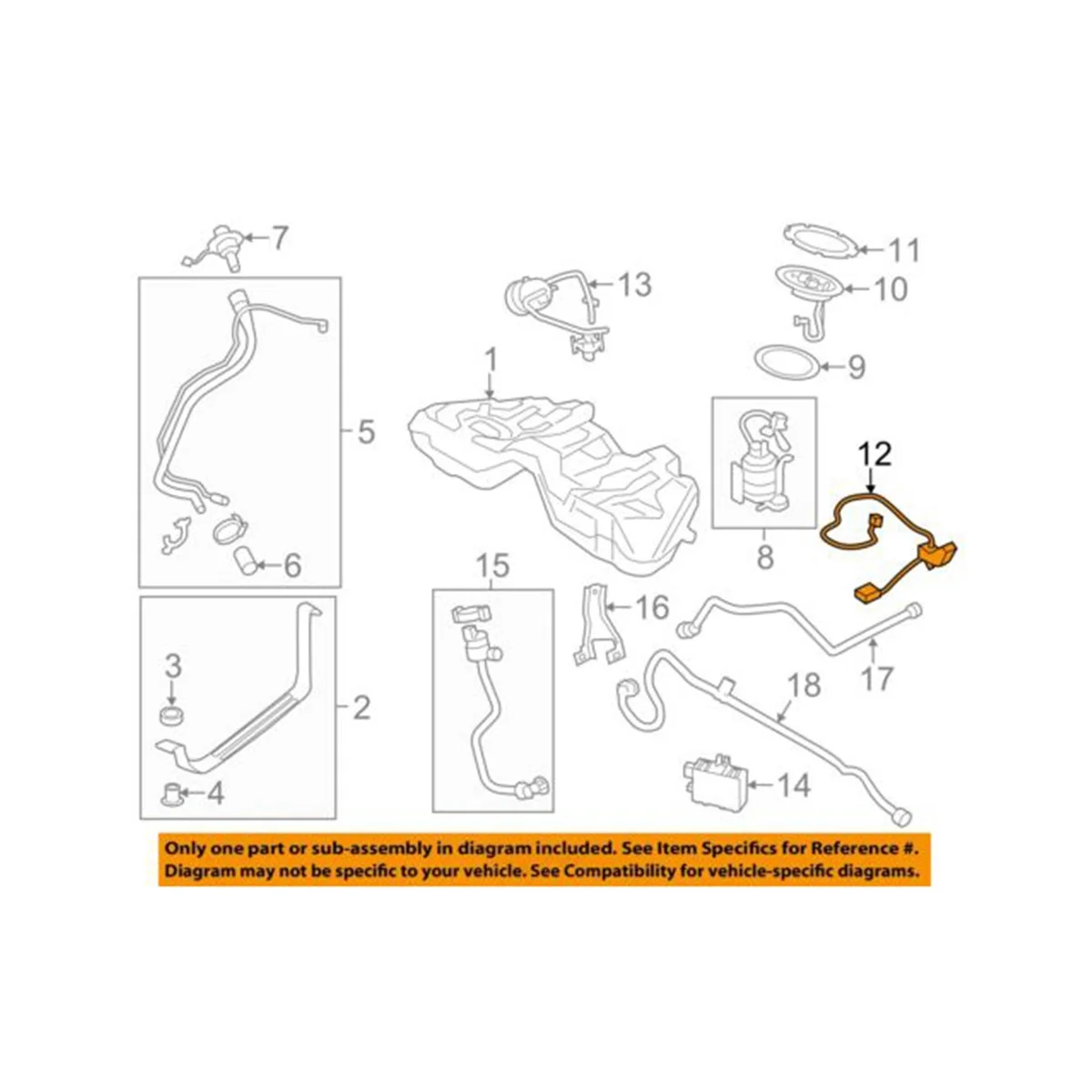 

Датчик уровня топлива для BMW серий 7, F01, F02, F03, F04, 730, 740, 750, 760, 2009-2015, правый датчик уровня 16117217249