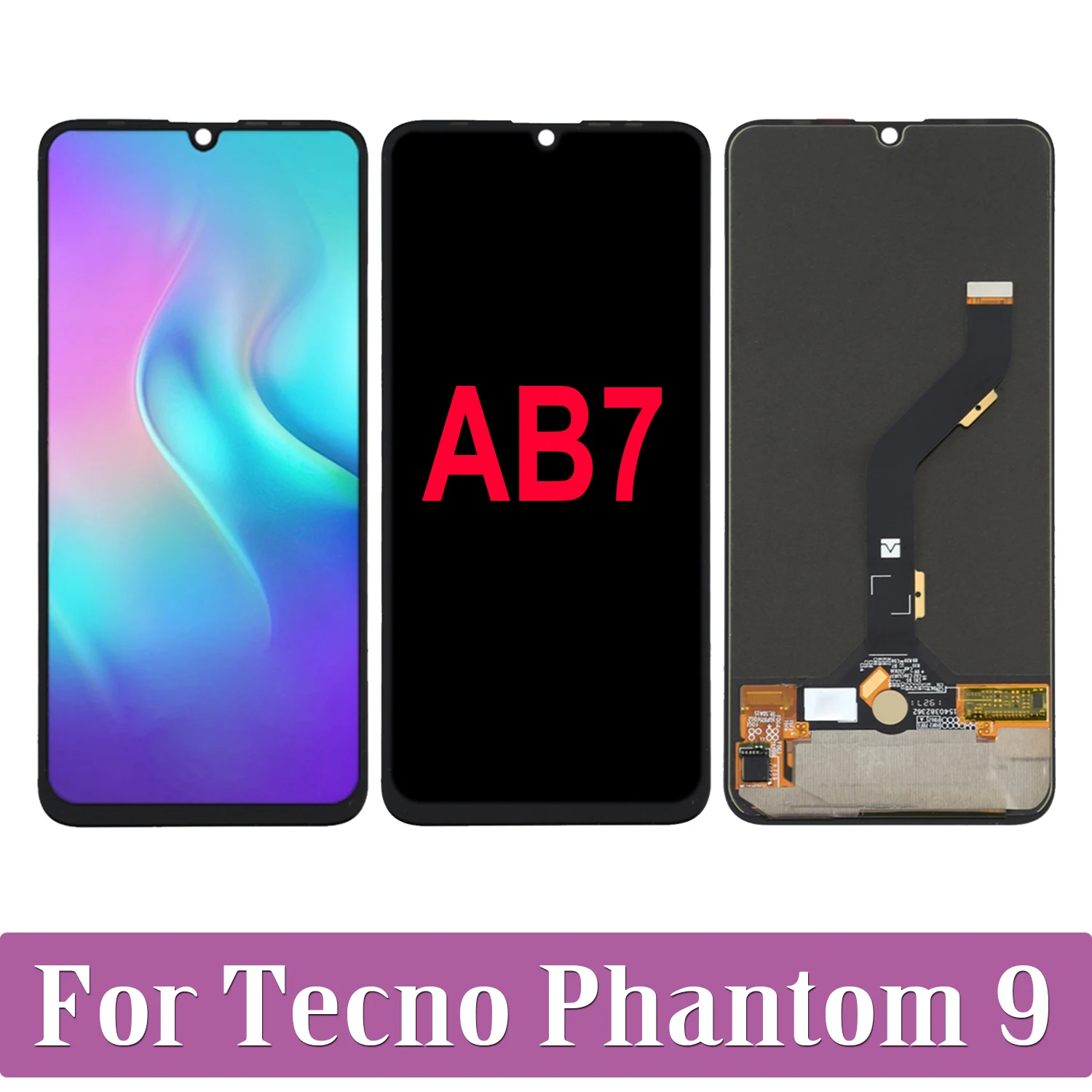AMOLED оригинальный 6,39 'для Tecno Phantom 9 AB7 ЖК-дисплей кодирующий преобразователь сенсорного экрана в сборе для Tecno Phantom9 LCD Замена AMOLED оригинальный 6,39 'для Tecno Phantom 9 AB7 ЖК-дисплей кодирующий преобразователь сенсорного экрана в сборе для Tecno Phantom9 LCD Замена