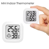 2022mini indoor thermometer digital lcd temperature sensor humidity meter thermometer room hygrometer gauge weather station