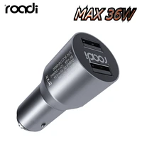 multi function 36w 2 ports usb fast car charger locating and app car health detection fast charging for iphone 13 xiaomi samsung