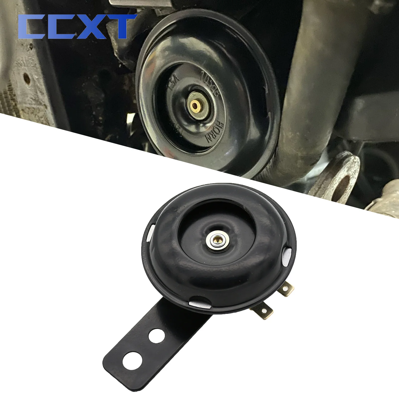 Универсальный Водонепроницаемый круглый громкий гудок для мотоцикла, скутера, 12 В, 1,5 А, 105 дБ, динамики для Honda KTM, Yamaha, Kawasaki, Suzuki, ATV