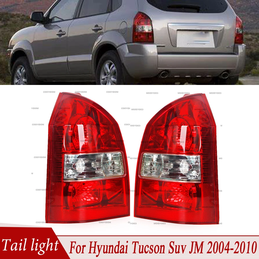 Rear Tail Light Taillights Rear Lamp Shell Reversing Brake Lampshade Housing Without Bulb For Hyundai Tucson 2005 2006 2007-2010