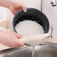 plastic washing rice sieve kitchen utensils washing rice spoon drainer multi functional kitchen leaking spoon
