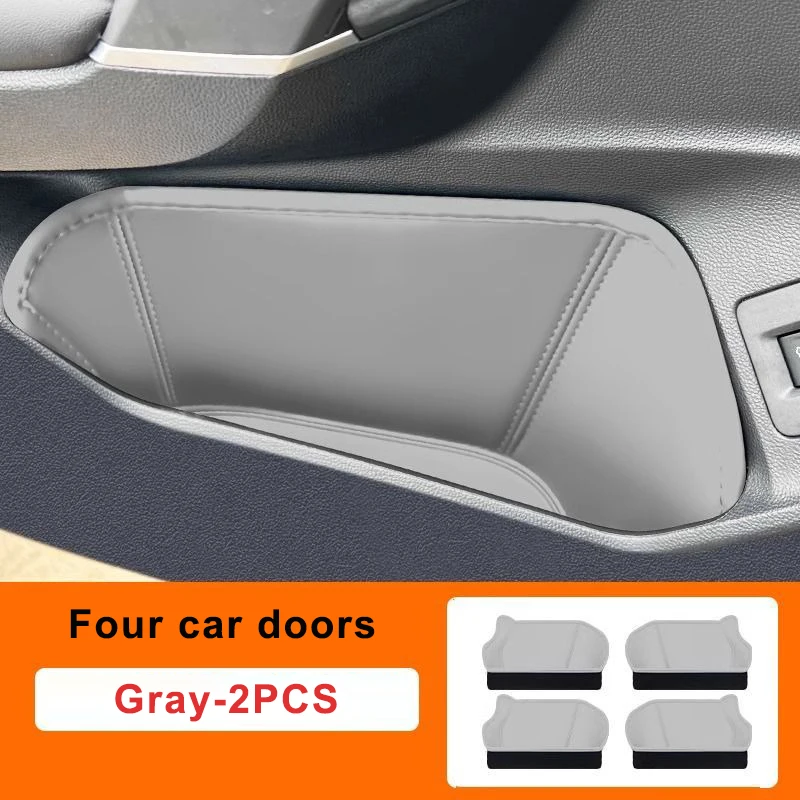 

Для VW Volkswagen TAYRON 2019-2024 ящик для хранения дверей автомобиля кожаный дверной слот защитная накладка аксессуары для украшения интерьера