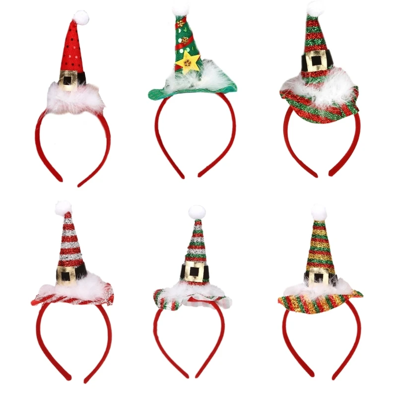 

Feather Hair Hoop Sequins Christmas Tree Headband with Glitter for Party NEW