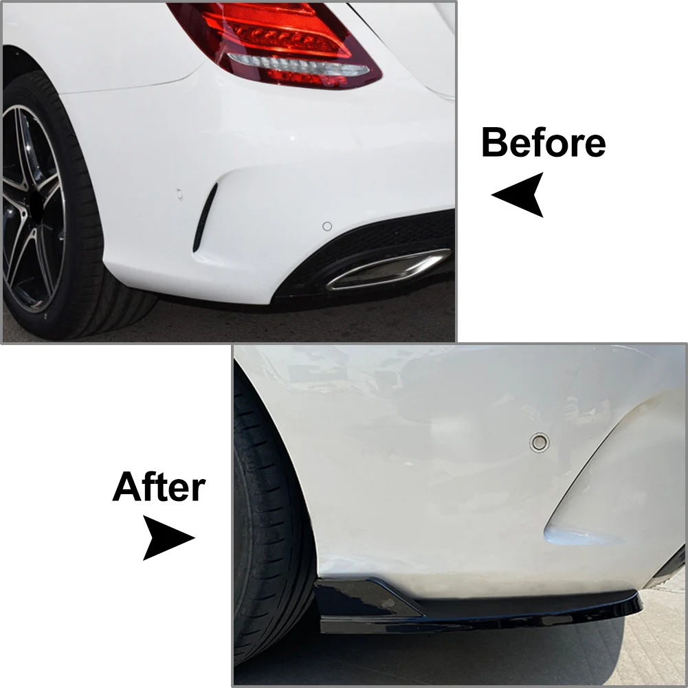 Сплиттер для заднего бампера автомобиля сплиттер бокового отверстия комплект