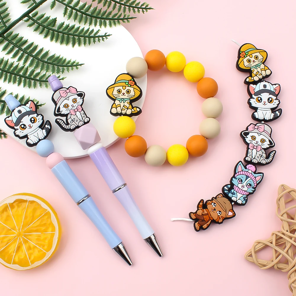 5/10pcs Новые Силиконовые Бусины Животные Форма Фокусные Для Ювелирные Изделия DIY