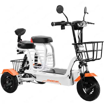 노인을 위한 더블 소형 3 륜 전기 자전거, 홈 워킹, 남녀공용 전기 트라이사이클