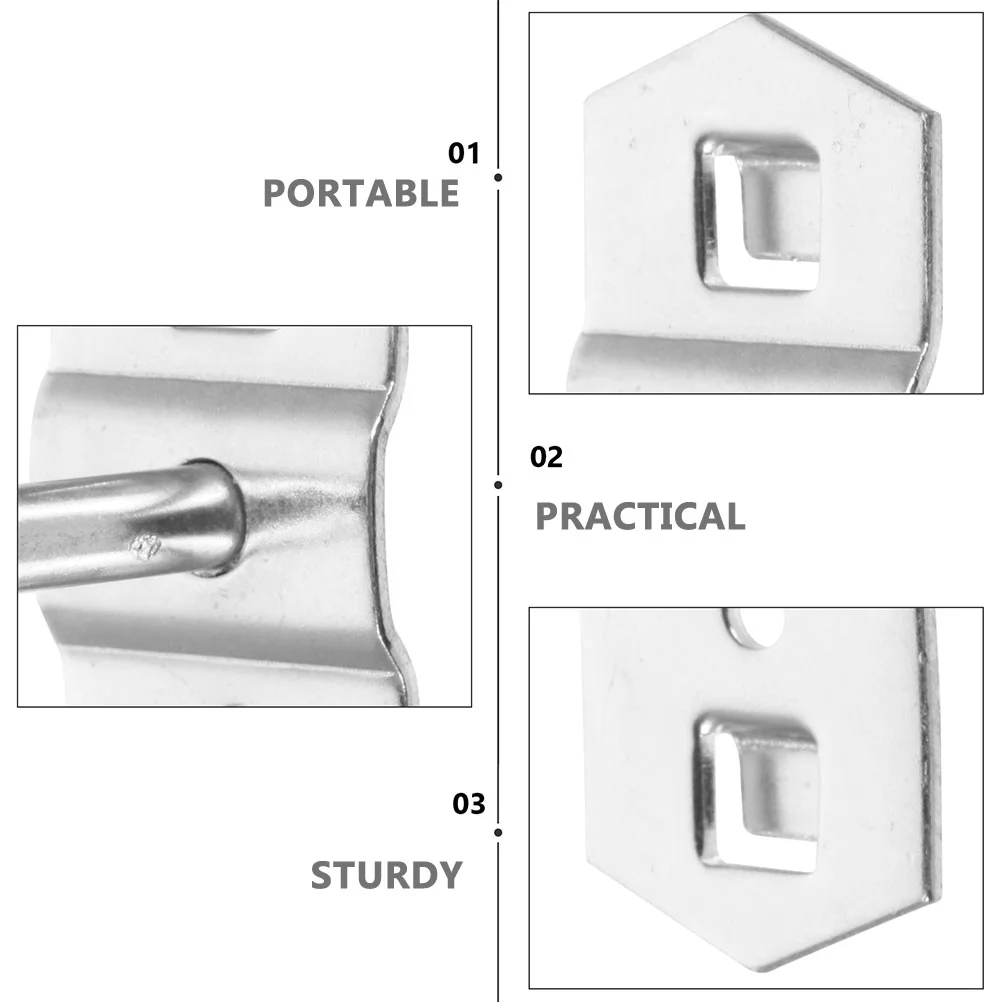12 шт. крючки для хранения перфорированной доски аксессуары металлические